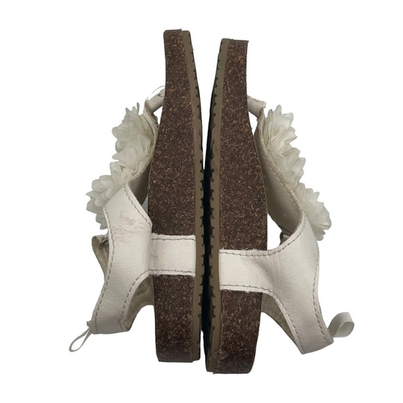 Carter's White Bliss 3 Floral T-Strap Sandals Size 9 Toddler Girl's - Picture 6 of 9